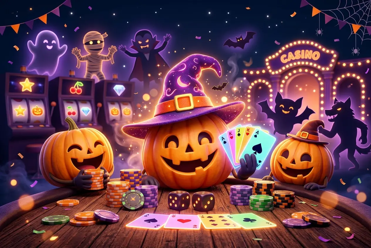 Halloween Monster Party: abóboras, cartas e fichas